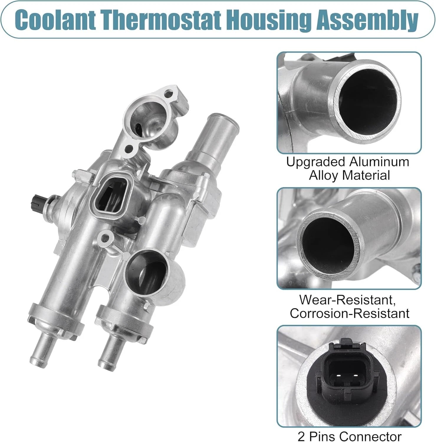 Upgraded Thermostat Housing Assembly for Dodge Journey (2009–2020), Avenger (2008–2014)