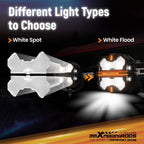 Set of 4 LED Light Covers for maXpeedingrods Driving Lights (5 Inch)