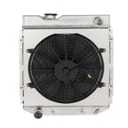 3 Row Aluminum Radiator with Shroud Fan for Ford Ranchero V8 (1960–1965)