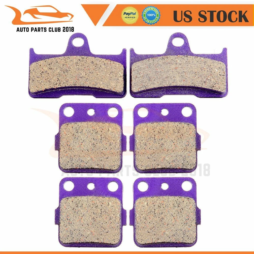 Front and Rear Brake Pads for Yamaha YFM 660 Grizzly (2002–2008)