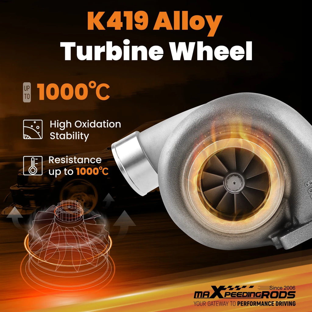 GT45 T4 V-Band Billet Turbocharger for 1.05 A/R (98mm) (600+ HP) (2004–2006)