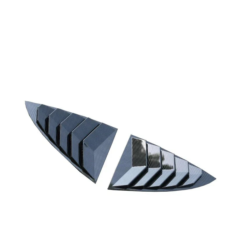 Rear Side Window Louver Shutter Cover CF Style for Tesla Model 3 (17–23)