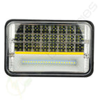 1pc 4"x6" Ultra White Hi/Low Beam DRL Square Headlight Universal