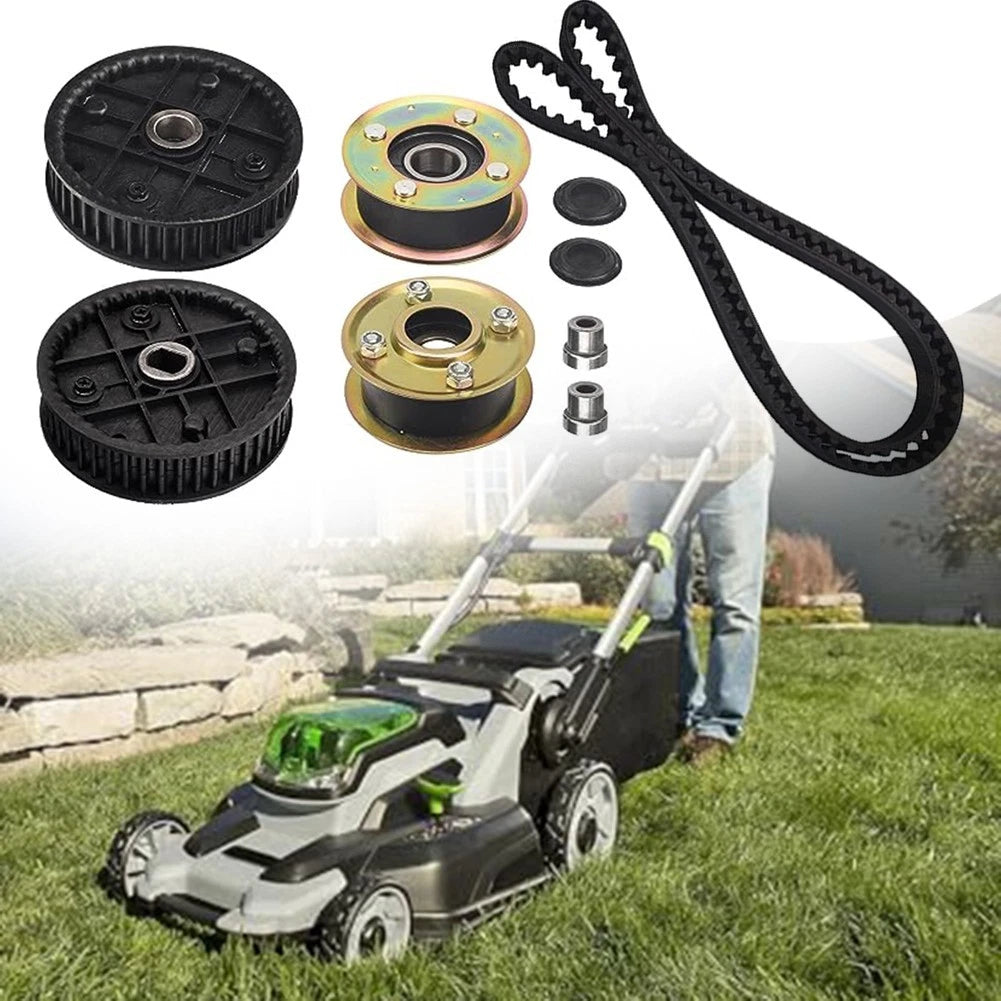 Pulley Belt Kit and Sprockets for Lawn Mower