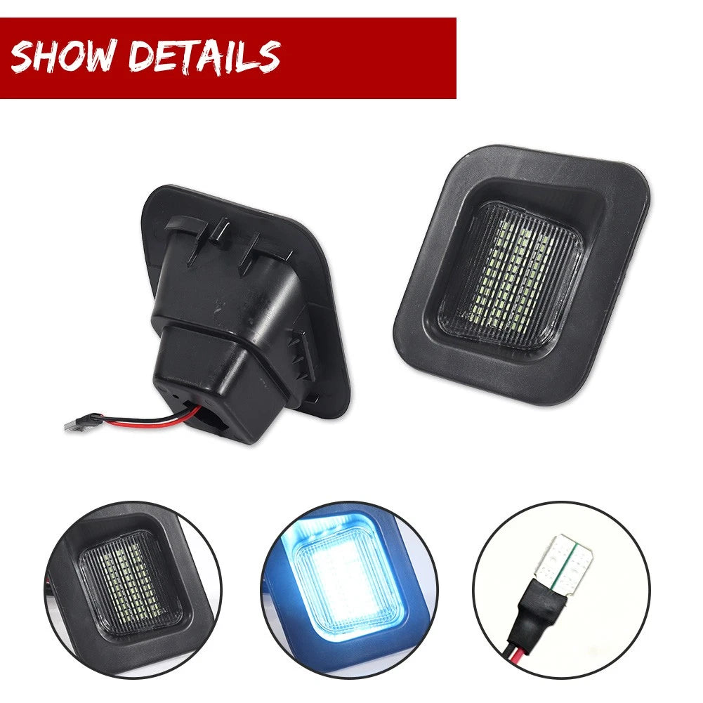 2X Ice Blue LED License Plate Lights for Dodge RAM 1500 2500 3500