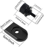 Black/Chrome Rear Fender Seat Bolt Tab Cover for Harley