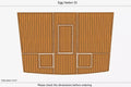 EVA Foam Teak Deck Pads for Egg Harbor 33