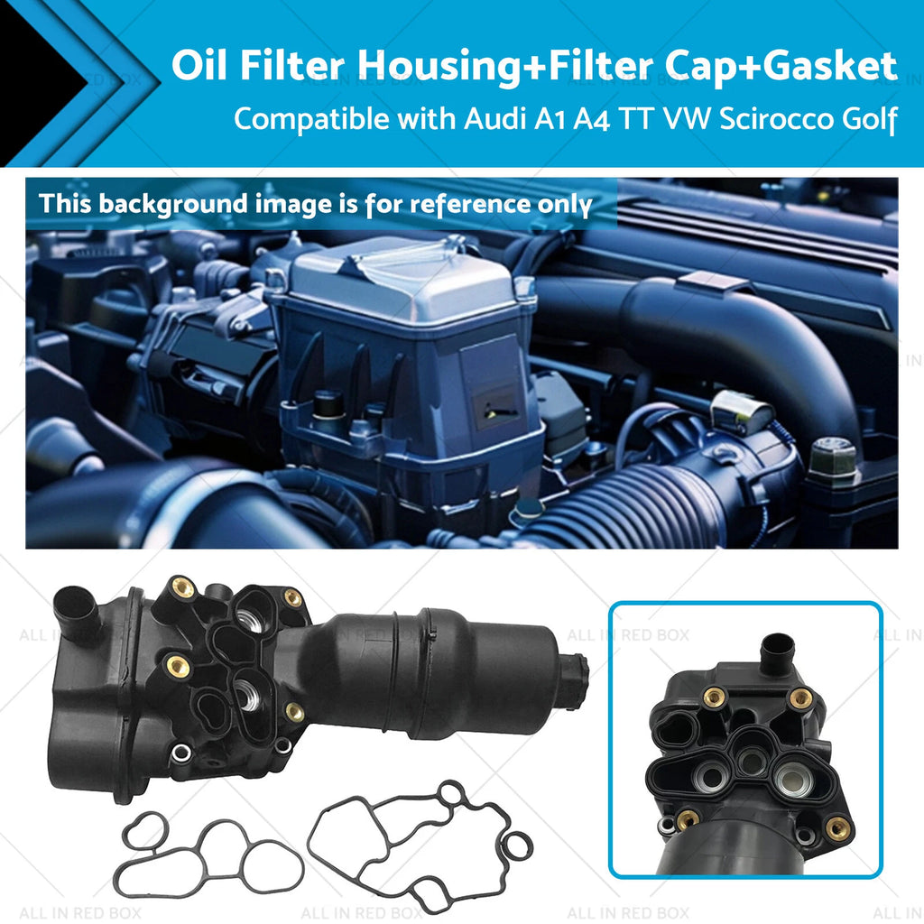 Oil Filter Housing with Gasket for VW Audi Seat 2.0 TFSI (2006–2023) 06F115397H