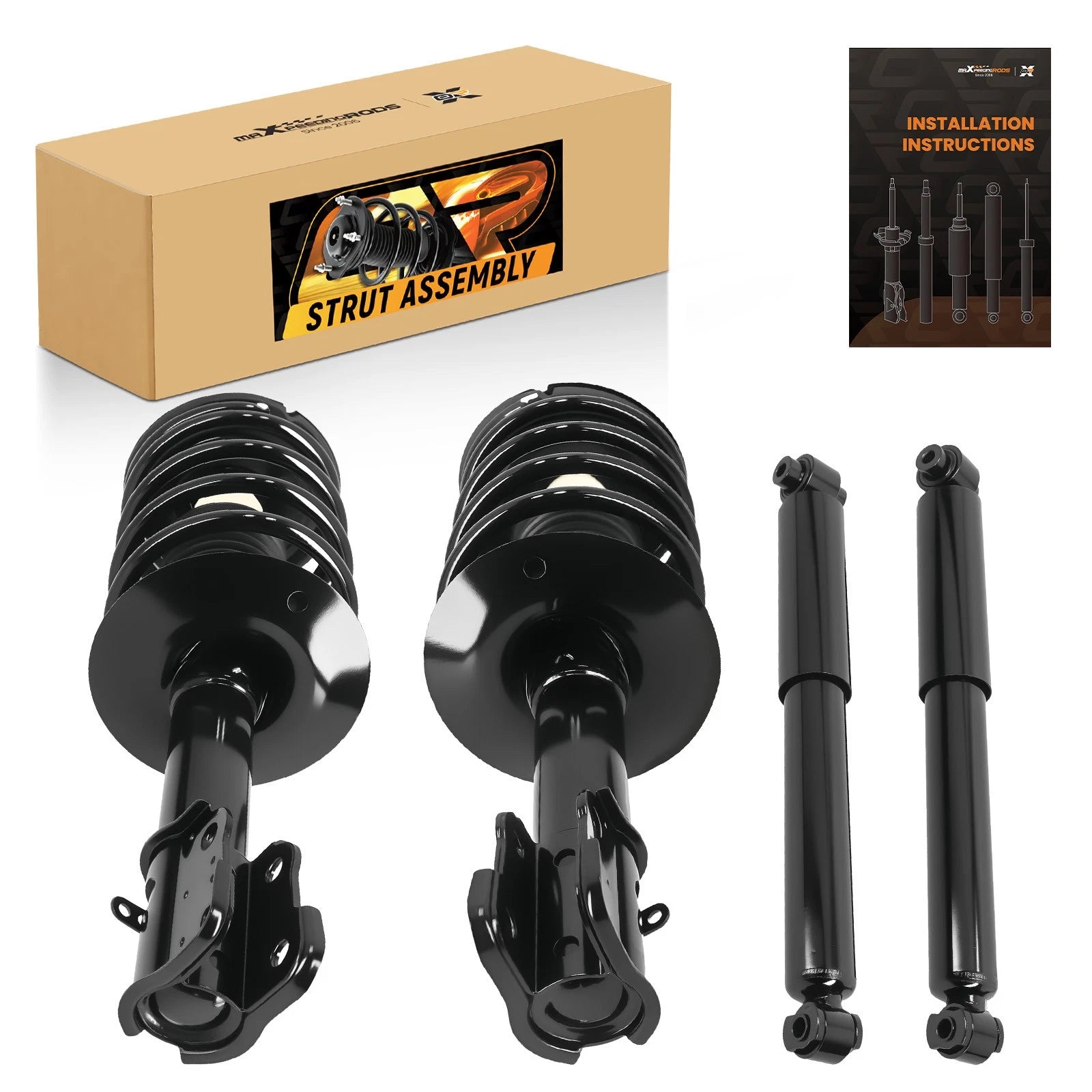 4X Complete Struts & Coil Springs for Chrysler PT Cruiser (2001–2010)