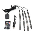 RGB Remote Control LED Floor Atmosphere Light Decorative Foot Lamp
