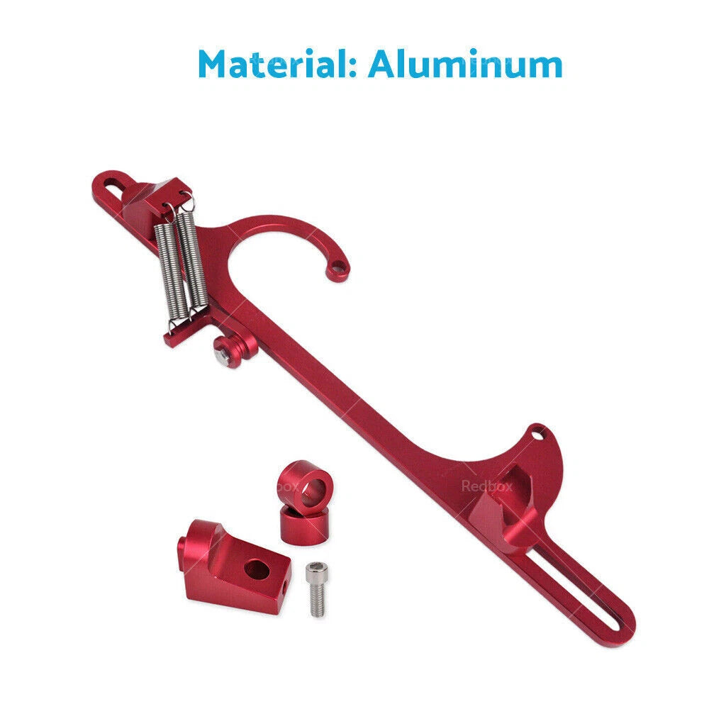 Throttle Cable Carb Bracket for Holley 4150 4160 (Billet Aluminum Red)