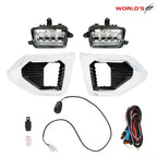 LED Fog Lights with Bezels for GMC Sierra 1500 AT4 Denali (2019–2022)