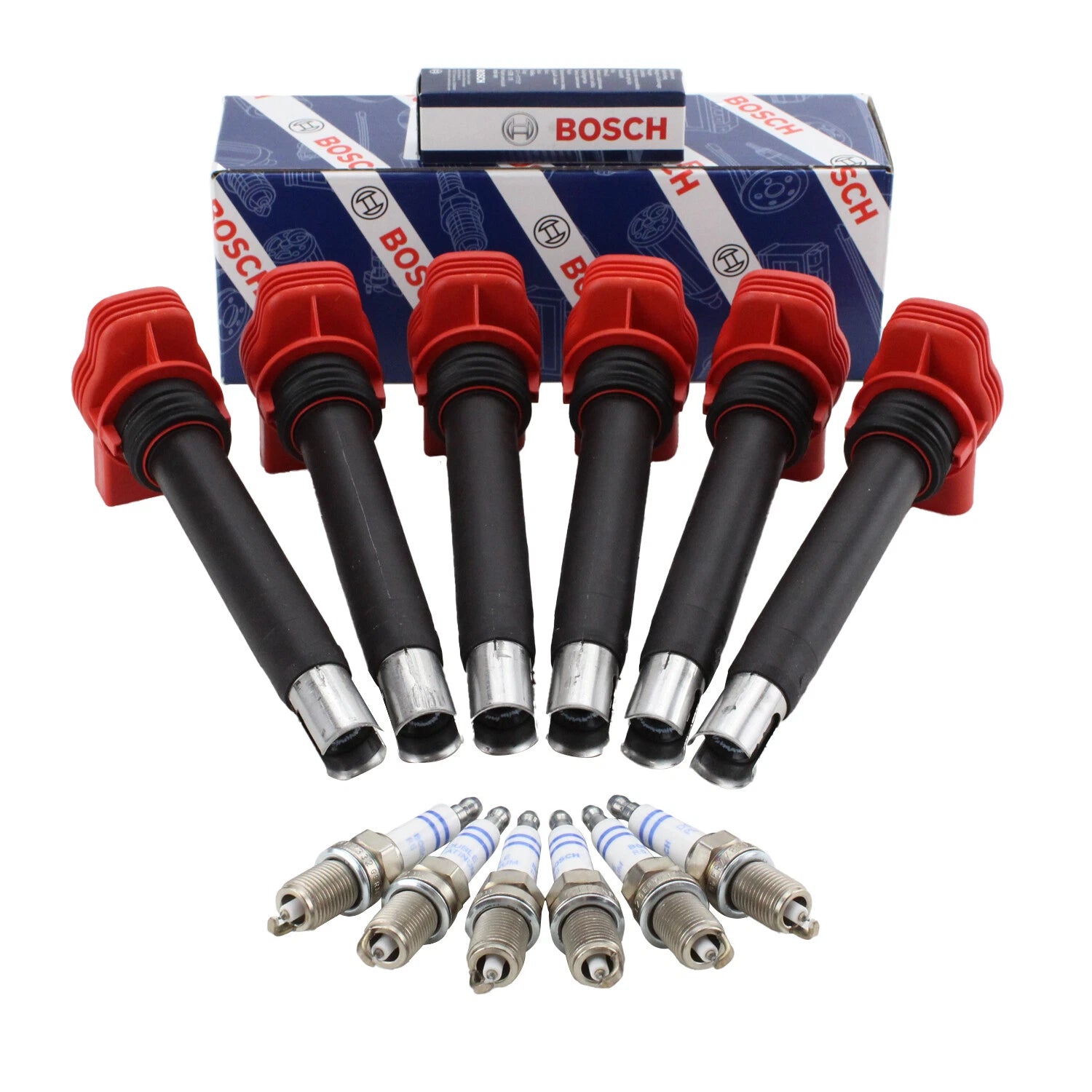 Set of 6 Ignition Coils & 6 Spark Plugs for Audi A5 Q5 S5 (2008–2017)