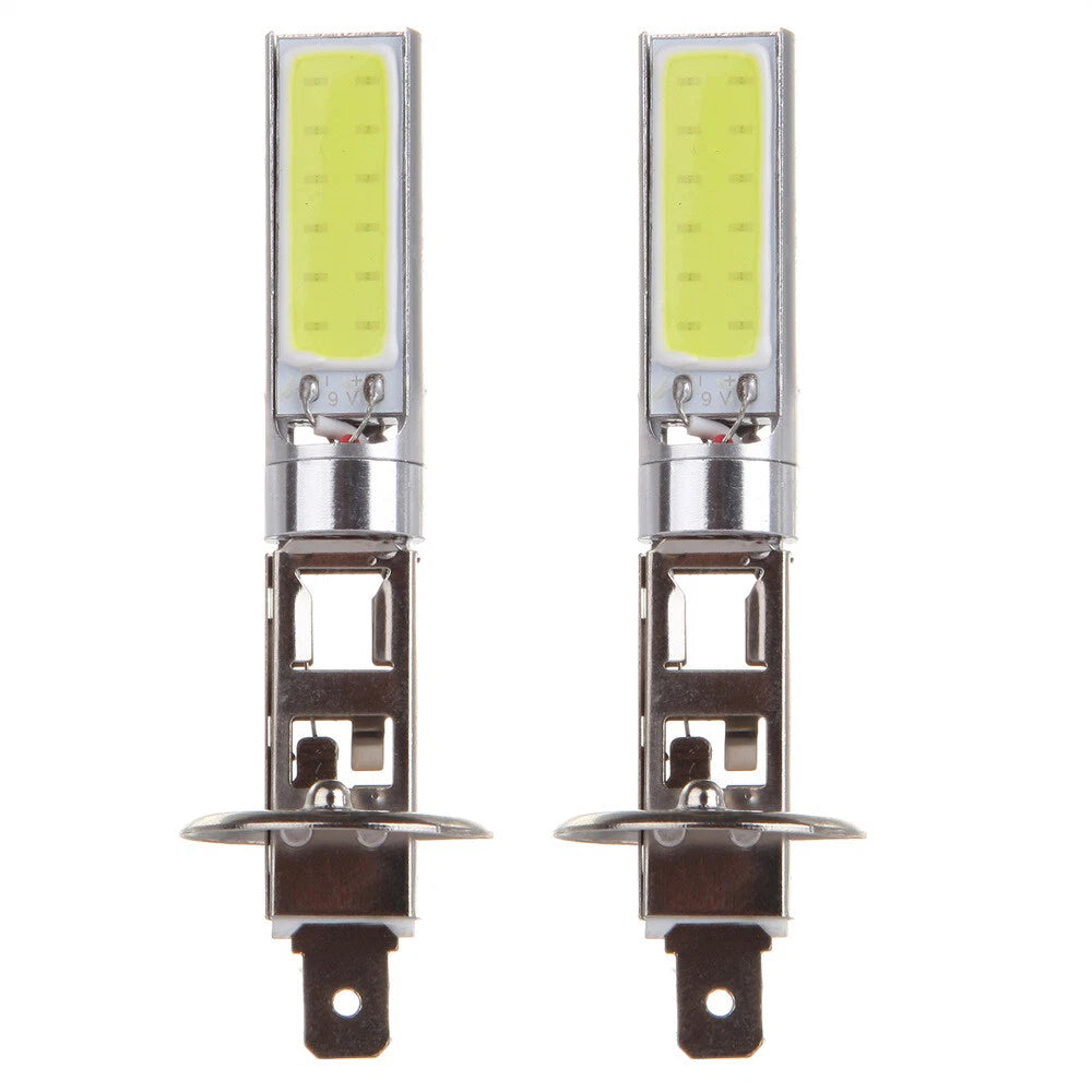 2X H1 Ultra White 12V LED Headlight Bulbs for