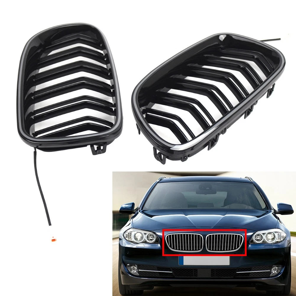Front Kidney Grille with Light Strip for BMW 5 Series F10 F11 (2010–2016)