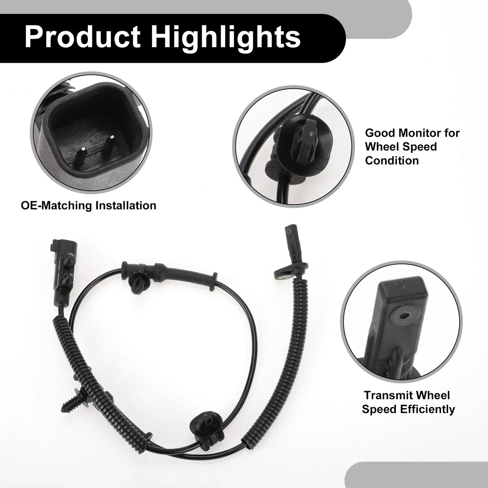 ABS Wheel Speed Sensor Kit for Dodge - 1 x Rear Left/Right ()