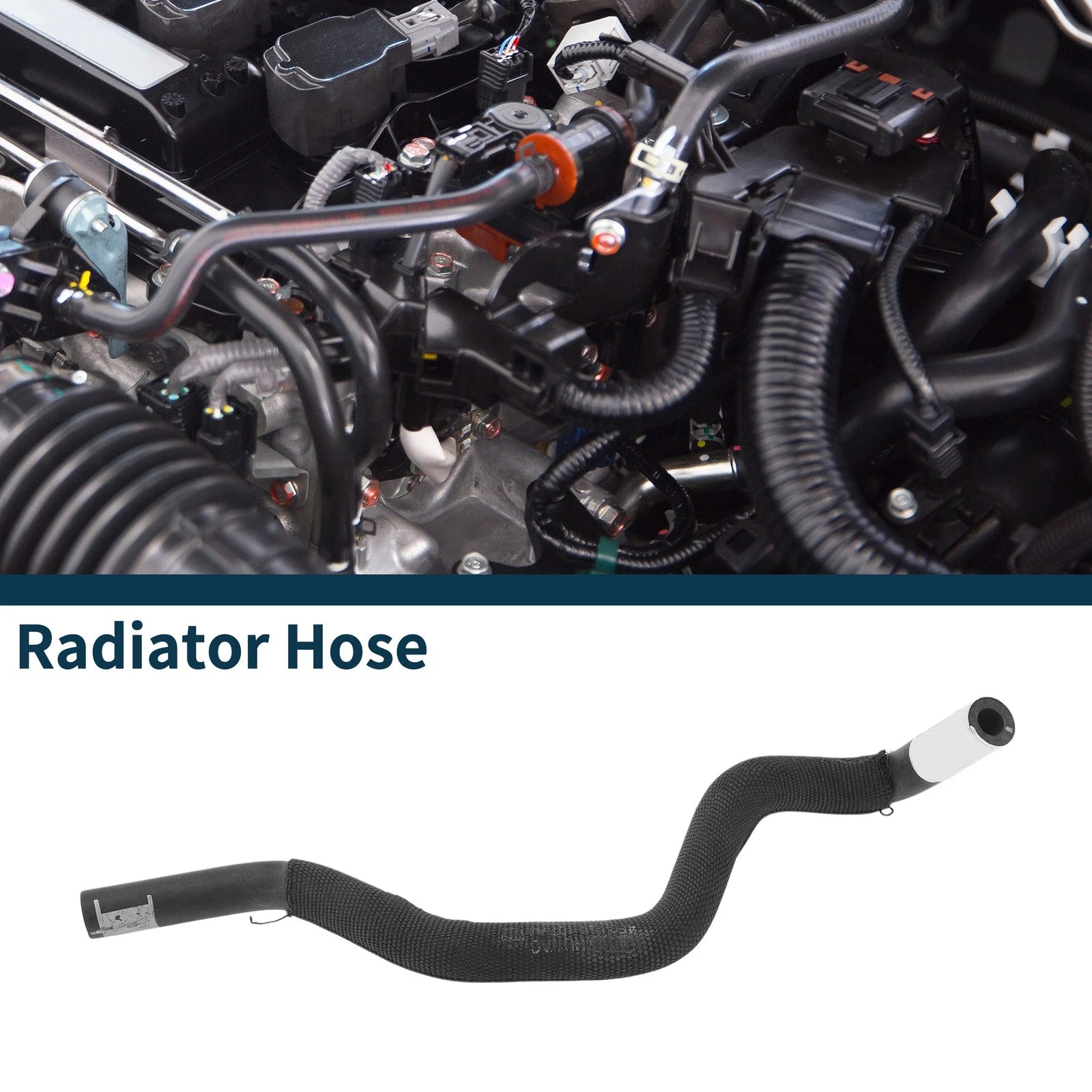 Radiator Hose Coolant Pipe for Audi A6L (2019–2020) 4F0121107AJ Rubber 1 Pc