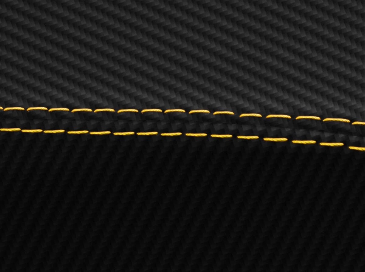 Console Armrest Sliding Carbon for Hyundai Elantra (2017–2020) Yellow Stitch