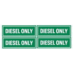 Weatherproof Diesel Decals for Fuel Tank Caps (Universal Fit)