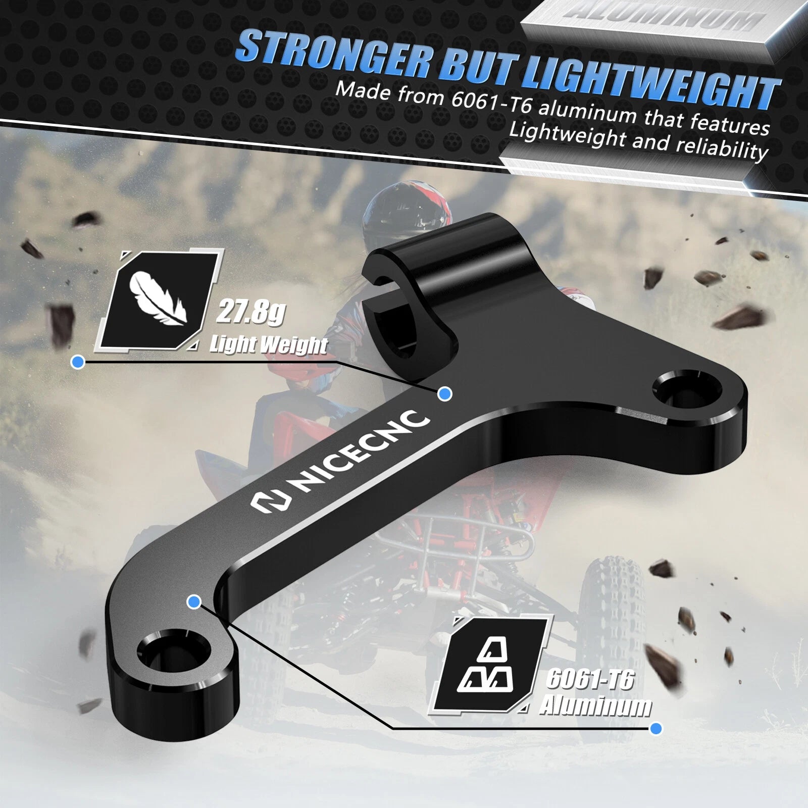 Clutch Cable Receiver Holder Bracket for Honda Sportrax TRX450R (2004–2009) #22838-HP1-670