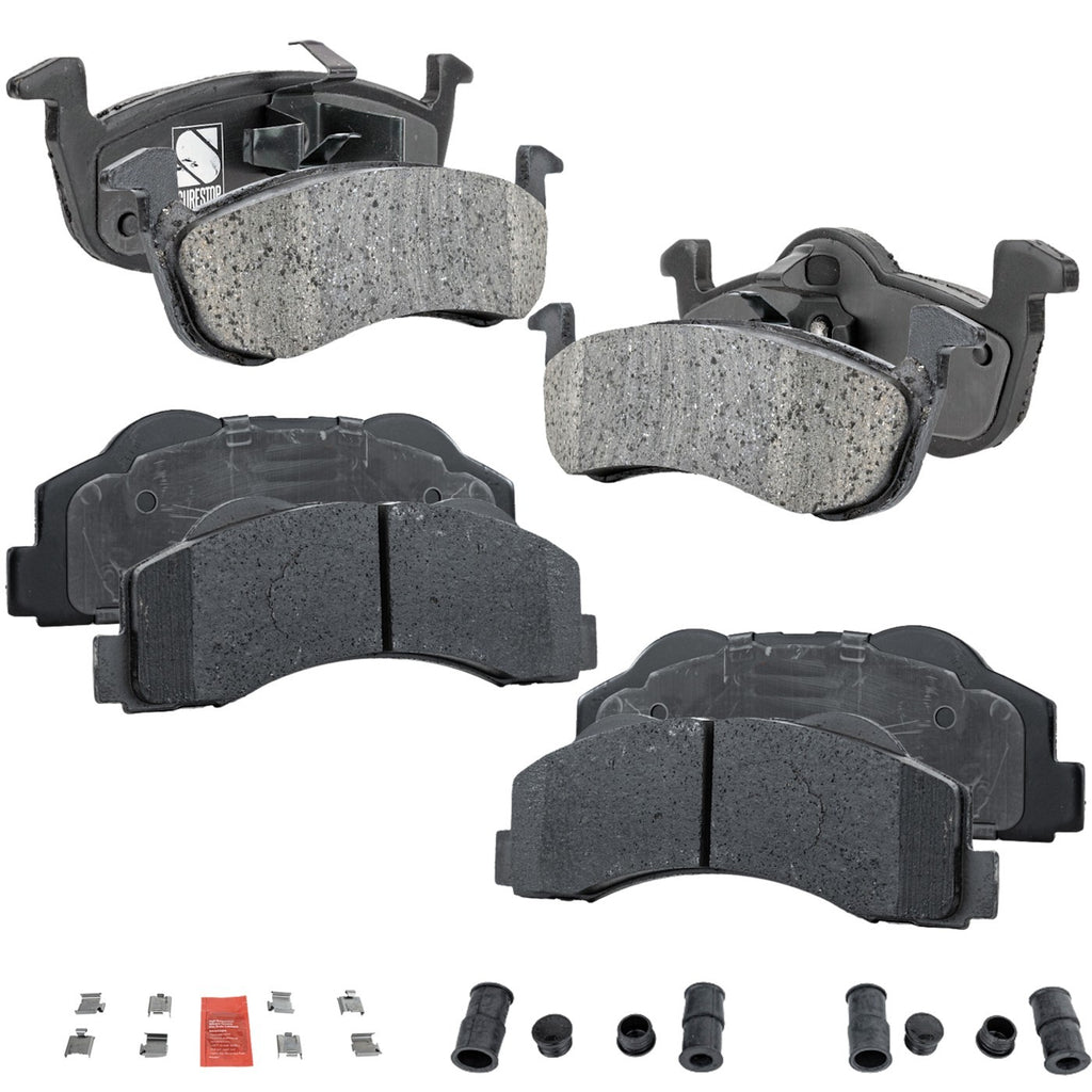 Set of 4 Ceramic Brake Pads for Ford Expedition (2010–2017)