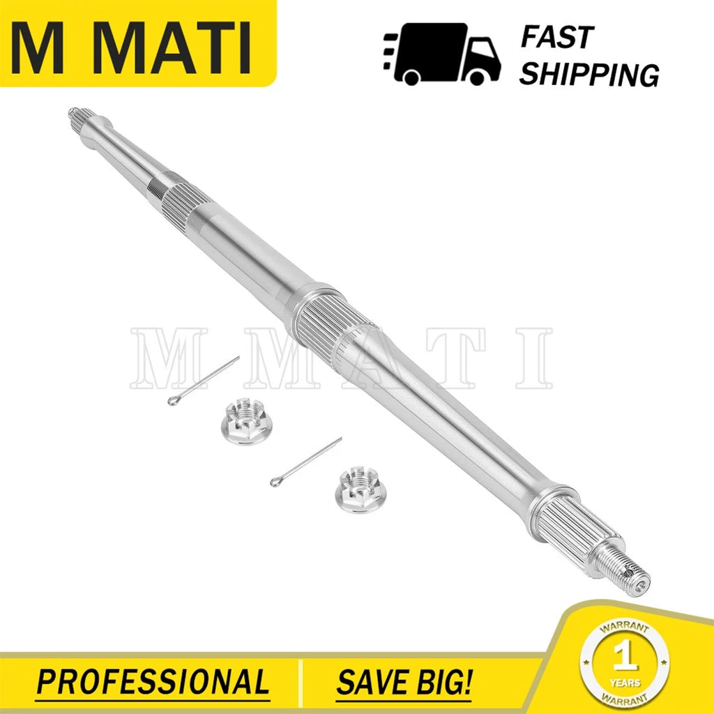Rear Axle Shaft w/ Nut for Yamaha Blaster YFS200 (1988–2002) 2XJ-25381-00-00