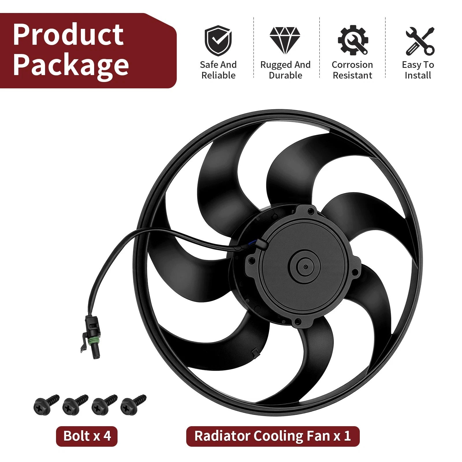 Radiator Cooling Fan for Can-Am Maverick X3 Max Turbo R RR (2017–2024) 709200588