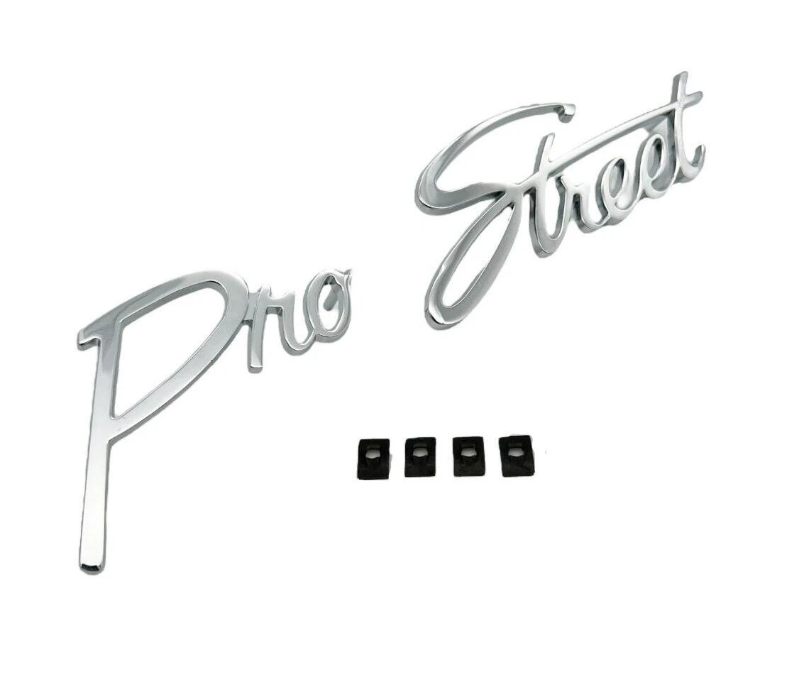 Custom Chrome Pro Street Emblem for Hot Rods and Classic Cars (Universal)