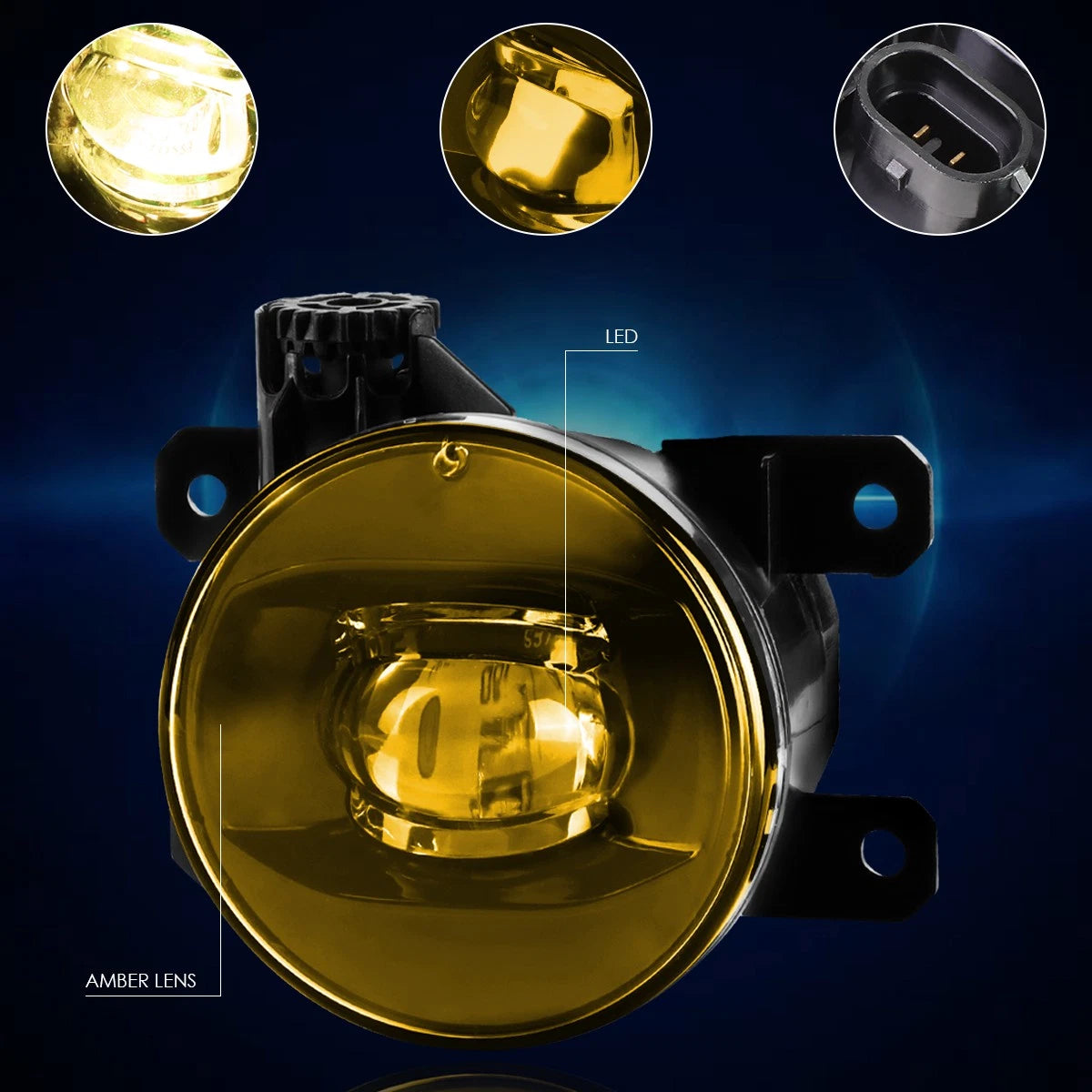 Front Bumper Fog Lights for Suzuki Grand Vitara/SX4 (2006–2014) - Amber Lens
