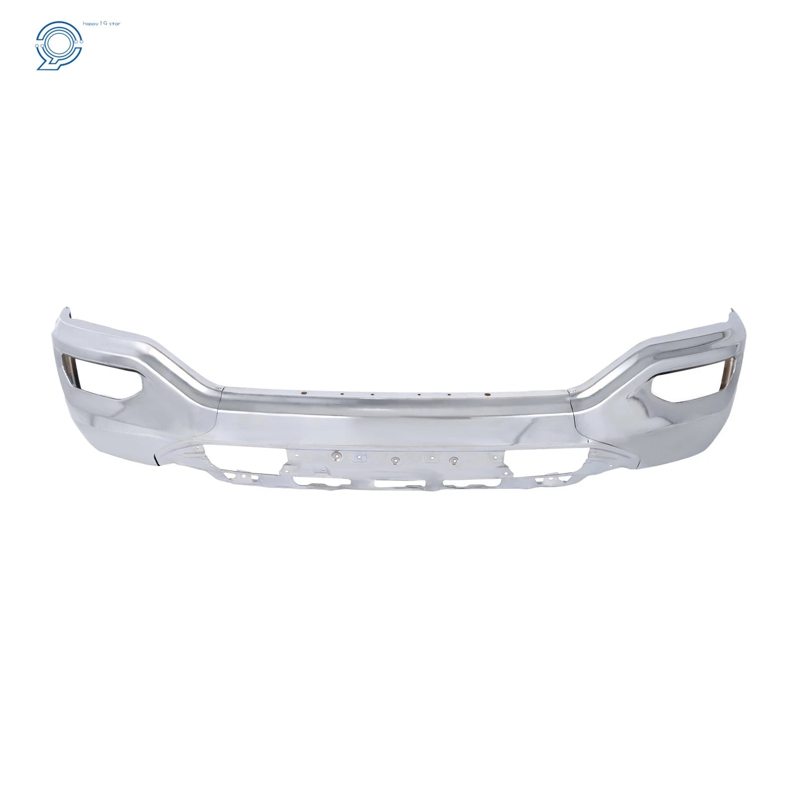 Chrome Steel Split Front Bumper for GMC Sierra 1500 (2016-2018)