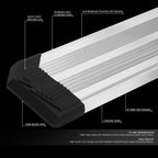 J2 10" SS Side Step Bar Running Board for Silverado Sierra (2007–2019)