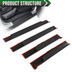 Set of 4 Rocker Panel Protector Guards for Ford F150 Crew Cab