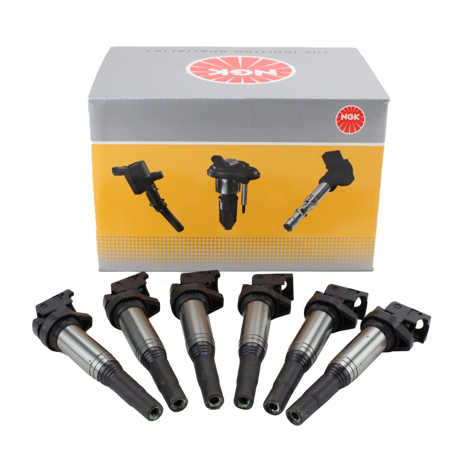 Set of 6 NGK 49177 U5055-6 Ignition Coils for BMW Rolls-Royce