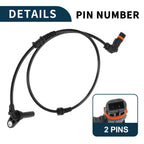2pcs ABS Wheel Speed Sensor for Mercedes-Benz (A2129050200)