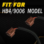 Pigtail Female Wire Socket 9006 HB4 Harness for Front Turn Signal Light (2X)