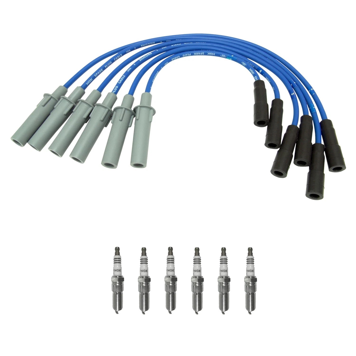 NGK Wire Set & 6 Iridium IX Spark Plugs for Grand Caravan Town & Country (2008–2016)