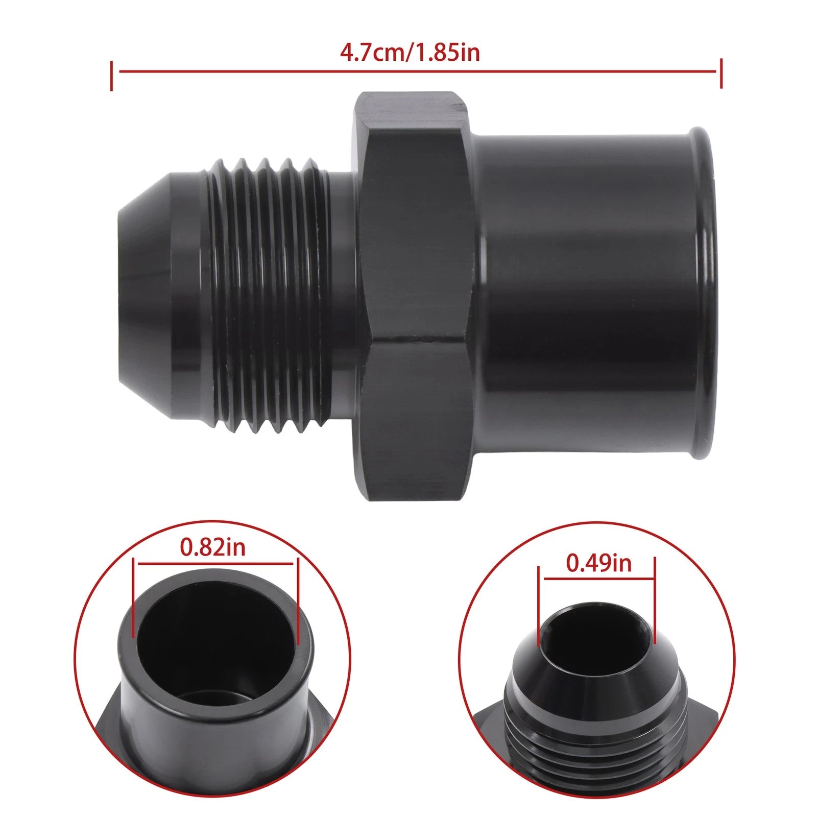 1 Pair 10AN Valve Cover Adapter Fittings for SBC (34-00031)