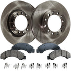 Brake Disc Rotors and Pads Kit for Chevy Isuzu NPR W3500 GMC