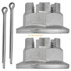Set of 2 Axle Castle Nuts for Honda (90305-369-000, 90305-HA7-670, 90305-HM5-A80)