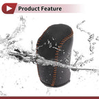 1Pc Gear Shift Knob Cover for Hyundai Sonata (2011–2014) Black Brown Faux Leather