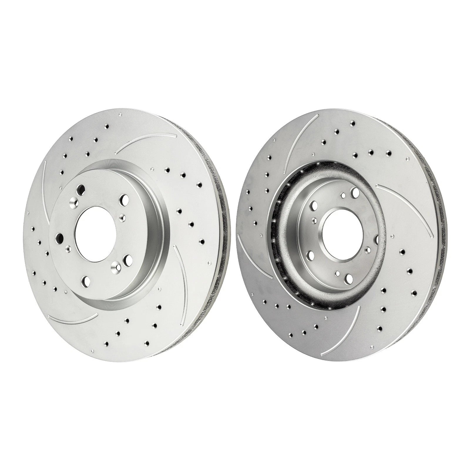 Front Drilled Slotted Brake Rotors and Ceramic Pads for Acura RSX (2002–2006)