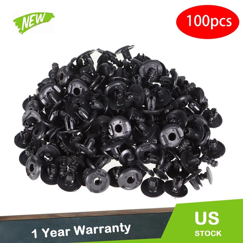 100Pcs Fender Liner Clips for Honda Civic Accord Acura Integra (YYYY–YYYY)