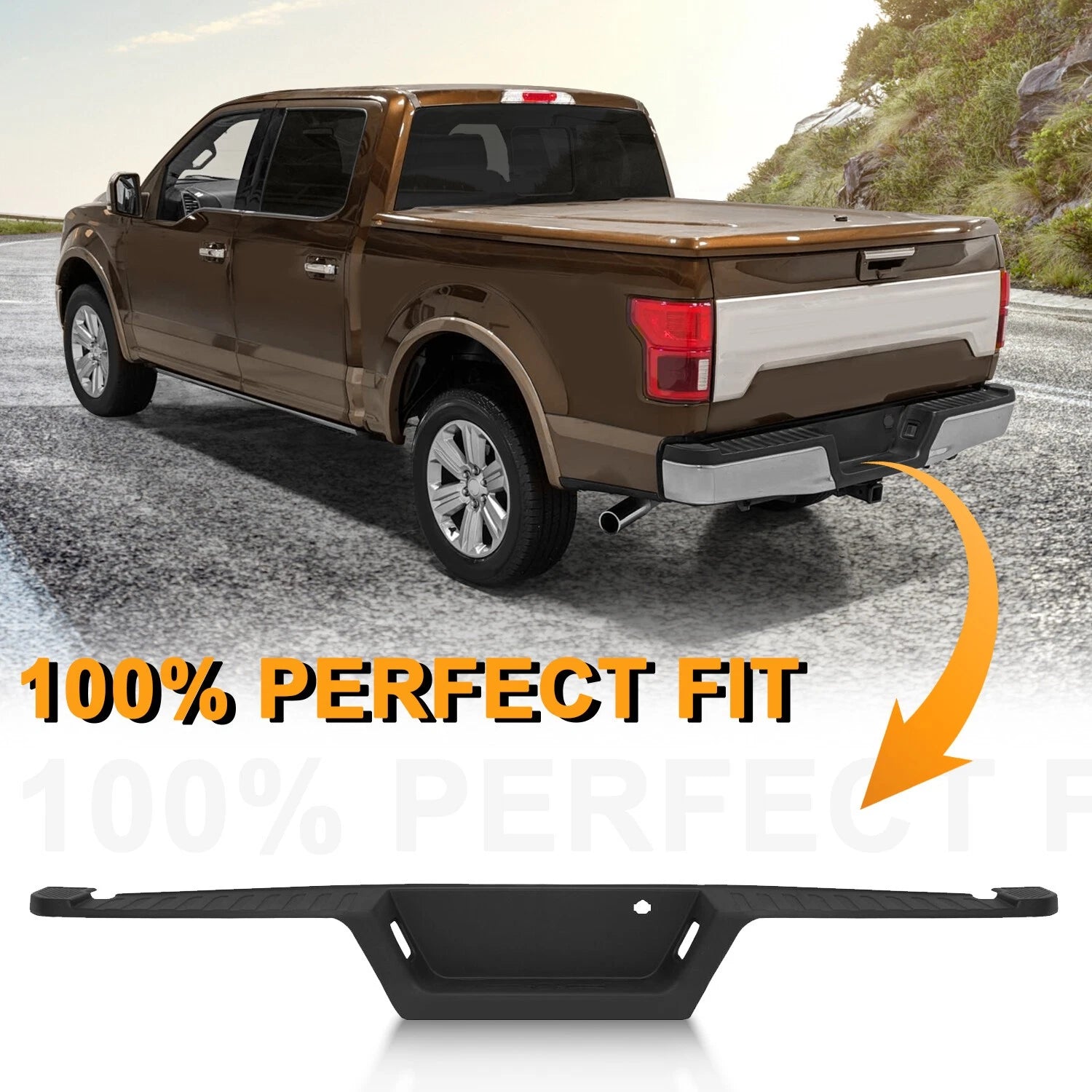 Rear Bumper Top Step Pad Cover for Ford F-150 (2015–2020)
