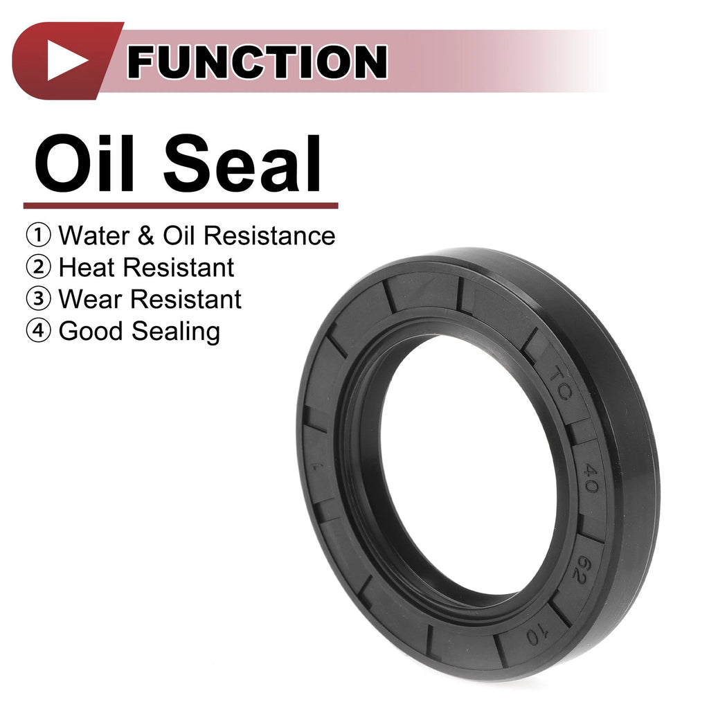 Set of 5 Rotary Shaft Oil Seals 40x62x10mm Nitrile Rubber for Various Models