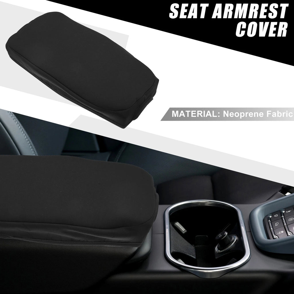Center Console Armrest Cover Pad for Toyota RAV4 (2019–2023) Black
