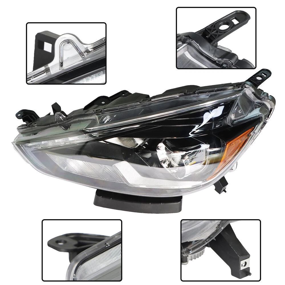 LED Headlight Assembly for Nissan Sentra SL SR (2016–2019) Black Left Side