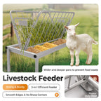Heavy Duty Steel Hay Feeder for Goats (Outdoor Use)