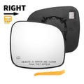 Right Side Heated White Mirror Glass for Chrysler Dodge Ram 