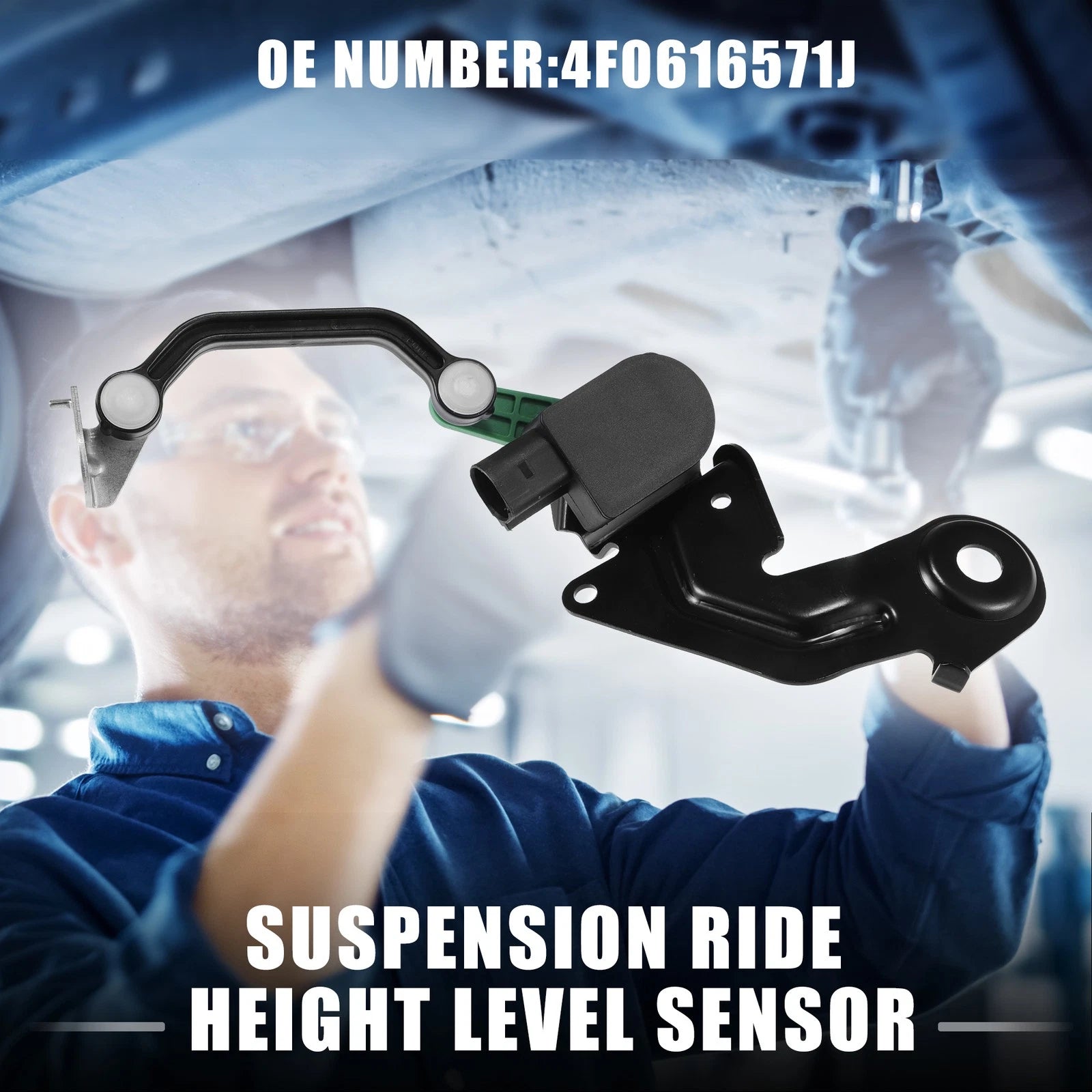 Air Suspension Ride Height Level Sensor for Audi A6 (2005–2011) No. 4F0616571J Rear Left