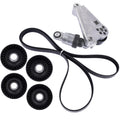 6Pcs Drive Belt Kit with Tensioner & Idler Pulleys for Jeep Wrangler JK (2012–2018)